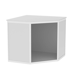 Прилавок из профиля угловой пятигранный №1 (открытый), Серый