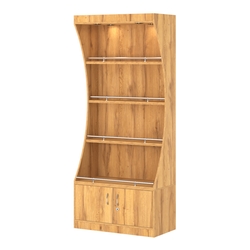 Стеллаж Гарант №1-2-900-О с ограничителями, Дуб Золотистый