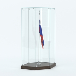 Витрина для знамени №1, Дуб Венге