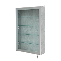 Витрина настенная №2-1А высокая серии Collecto, Метрополитан Грей