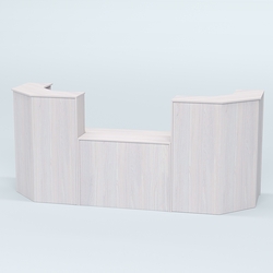 Ресепшен серии ПРАЙМ №7 со столом выдачи, Ясень Анкор светлый