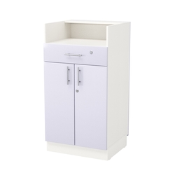 Кассовый прилавок "Диаманд" №10-600, ЛДСП белый + МДФ сирень