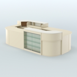 Островной павильон Чай и Кофе с собой №1, Крем Вайс + Белый