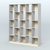 Стеллаж из ДСП серии ЛОФТ №13-1 Серый + Крем Вайс