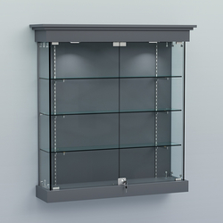 Витрина для музеев "Коллекция" настенная №2-3-РЕГ, Темно-Серый