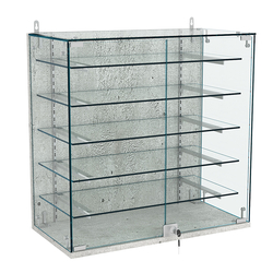 Витрина настенная НЕО №1-2 с пятью полками, Метрополитан Грей