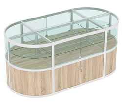 Прилавок-остров №10 (2 кв.м), Дуб сонома