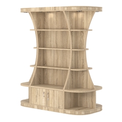 Островной высокий стеллаж ГАРАНТ №2, Дуб сонома