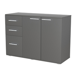 Комод ВЕКТОР КВ-06, Темно-Серый