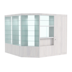 Павильон №10 из ДСП (6 кв. м), Ясень Анкор светлый