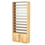 Стеллаж из ДСП с 10-ю полками 300x900 мм серии LEVEL-10 №12-1 (З/C - СТЕКЛО) Дуб Золотистый