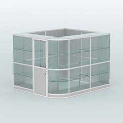 Павильон из профиля угловой №5г (5,5 кв.м), Серый