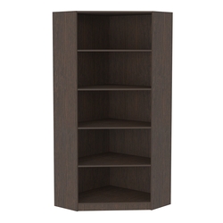 Стеллаж угловой из ДСП серии Эконом №5-3 (торец 350 мм), Дуб Венге