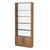 Стеллаж из ДСП с 4-мя полками 250x900 мм серии LEVEL-4 №11-1 (З/C - СТЕКЛО) Орех