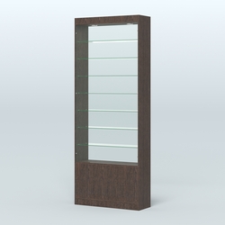 Высокая витрина серии Эконом №304-900 (без дверей), Дуб Венге