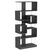 Стеллаж серии КУБ с комбинированными полками №8 Черный