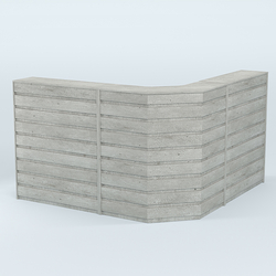 Ресепшен серии ПРАЙМ №5А угловой, Метрополитан Грей