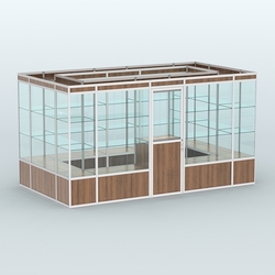 Павильон из профиля островной №2а, Орех