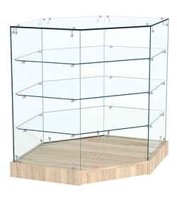 Прилавок Истра №19 угловой, универсальный (открытый), Дуб сонома