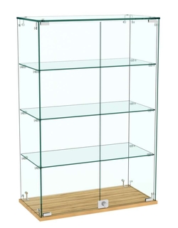 Витрина Истра настольная №22 (прозрачная), Дуб Золотистый