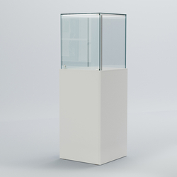 Витрина для музеев "Коллекция" №10-П с подсветкой, Белый