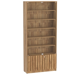 Витрина серии "Смок" №1-900, Дуб канзас коричневый Н1113 ST10