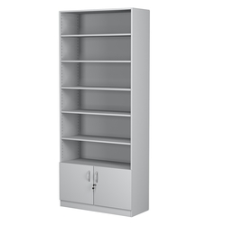 Стеллаж из ДСП с 5-ю полками 400x900 мм серии LEVEL-5 №14 (З/C - ДВП), Серый