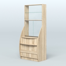 Витрина БРИЗ №5 с окном выдачи, Дуб сонома