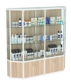 Витрина из профиля Трапеция №2 (2-ух метровая), Дуб сонома