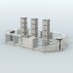 Торговый Островок "Эконом" №21 (15, 87 кв.м), Метрополитан Грей