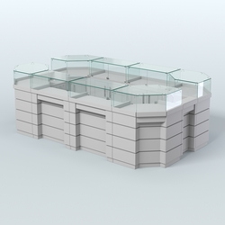 Торговый островок GOLD №5 (6,75 кв.м), Серый