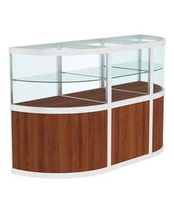 Прилавок из профиля с секторами №3  (открытый), Орех