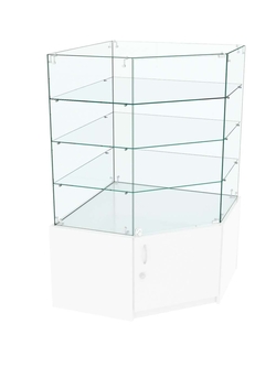 Витрина Истра в центр зала №302 (угловая, закрытая), Белый