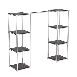 Вешало для одежды низкое с квадратными столбиками Мега №3-3, Дуб Венге