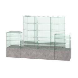 Павильон ИСТРА пристенный №9 (6, 72 кв.м), Бетон Чикаго светло-серый F186 ST9