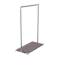 Хромированный стенд-вешало TD-09 №1-3 ДСП 16мм, Ясень Анкор темный - U31105