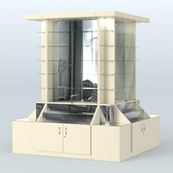 Павильон вокруг колонны серии Эталон №6, Крем Вайс