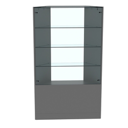 Прилавок СЭСП №10 угловой (открытый), Темно-Серый