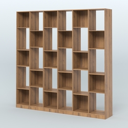 Стеллаж из ДСП серии ЛОФТ №16-1, Орех