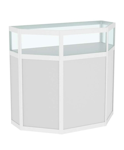 Прилавок из профиля трапеция №2  (открытый), Серый