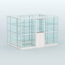 Павильон из профиля островной №1г, Ясень Анкор светлый