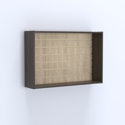 Витрина настенная №203-1В с эконом панелью, Дуб Венге