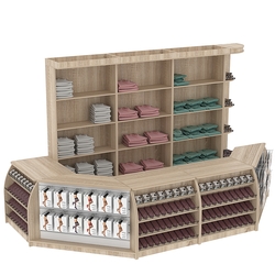 Комплект кассовой зоны в магазин одежды средний №2, Дуб сонома