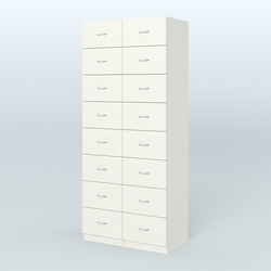 Шкаф для аптек - картотека серии RED №8 , Белый