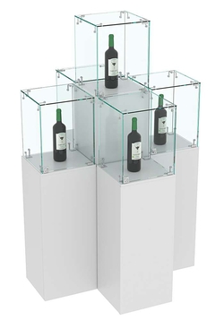 Комплект Демо-стендов со стеклом Льдинка-Крест №1, Серый