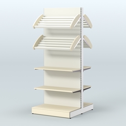 Островной высокий стеллаж для хлеба и выпечки Феникс №15, Крем Вайс + Белый