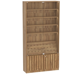 Витрина серии "Смок" №2, Дуб канзас коричневый Н1113 ST10