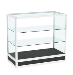 Прилавок из профиля прямоугольный №4 (открытый), Черный