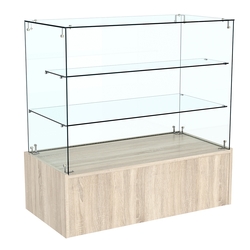 Прилавок Истра на подиуме №2 (открытый), Дуб сонома