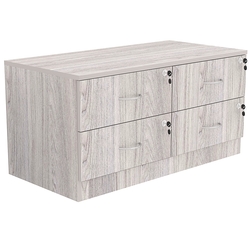 Тумба T-19 900мм (H-450мм c 4-мя выдвижными ящиками), Ясень Анкор светлый - U31104